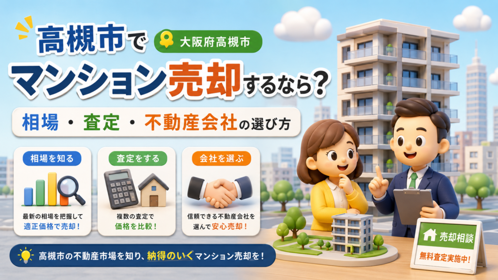 高槻市でマンション売却するなら
