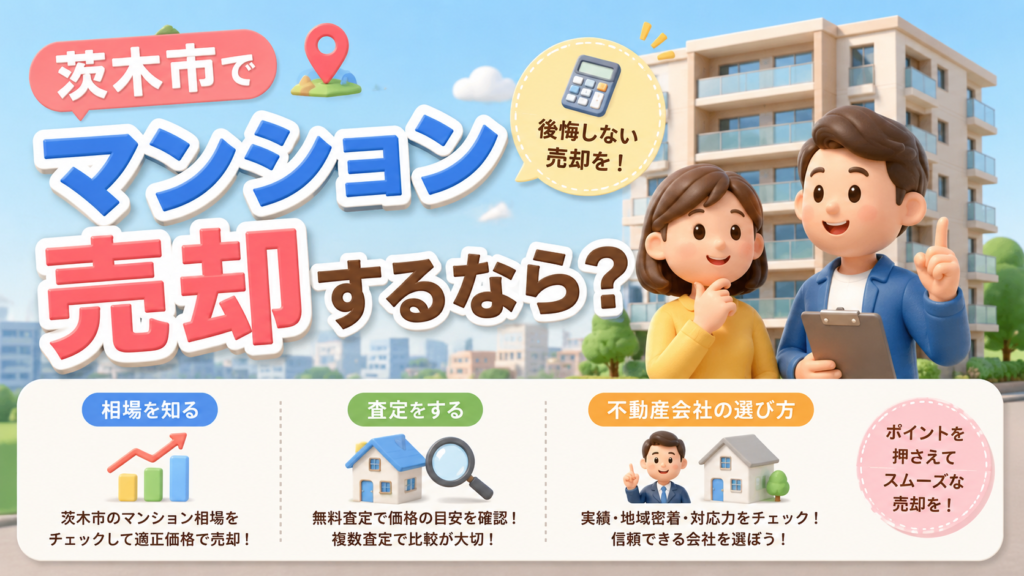 茨木市でマンション売却するなら