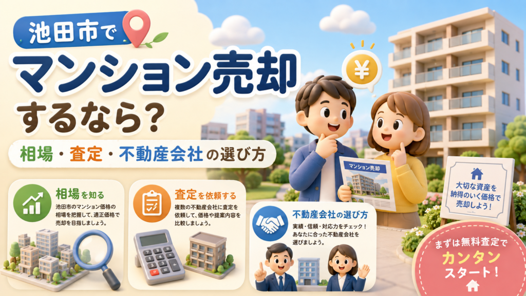 池田市でマンション売却するなら
