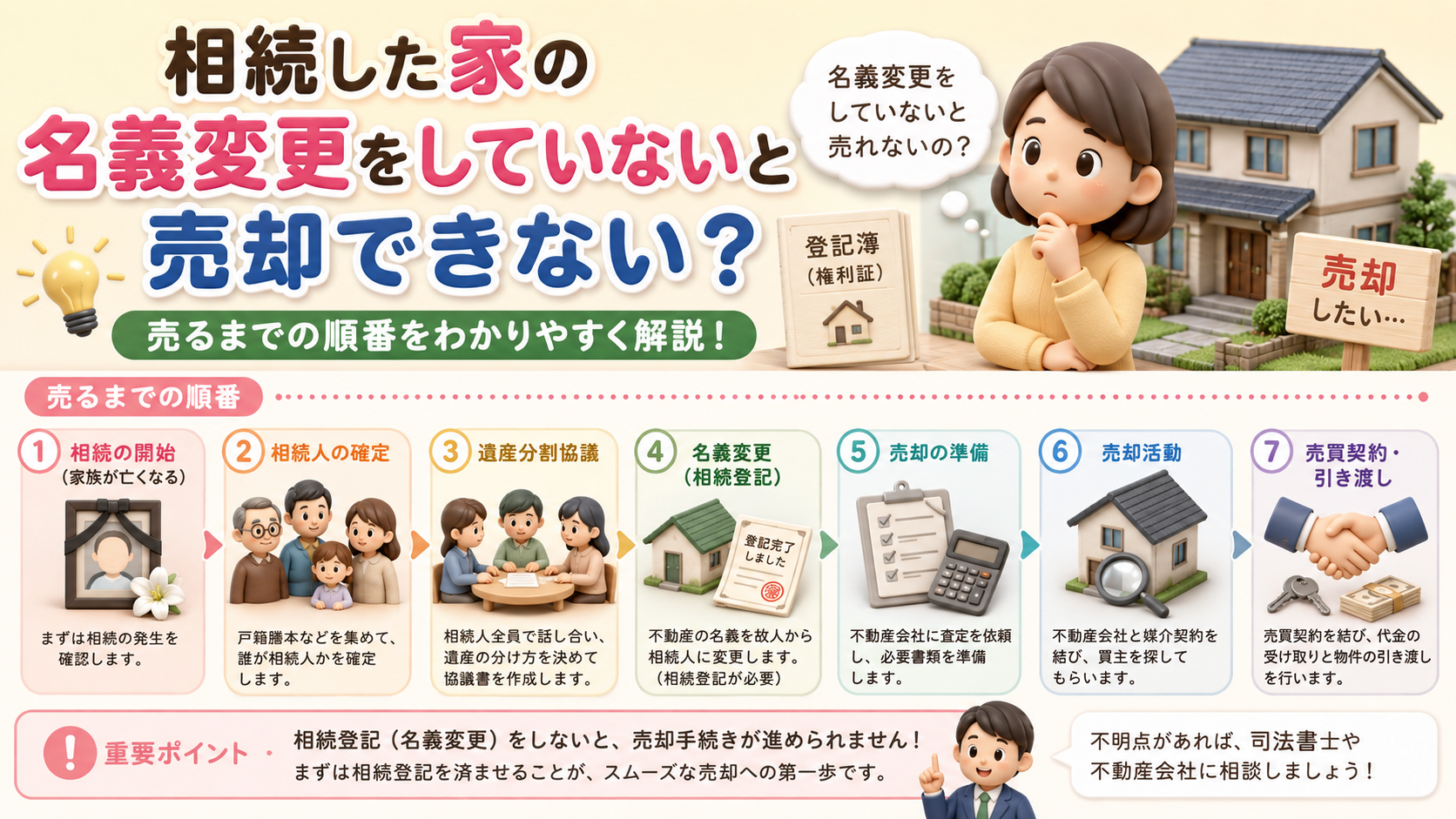 相続した家の名義変更をしていない