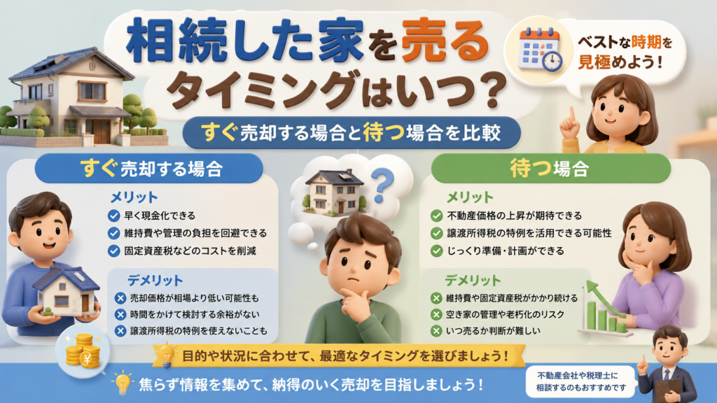 相続した家を売るタイミングはいつ