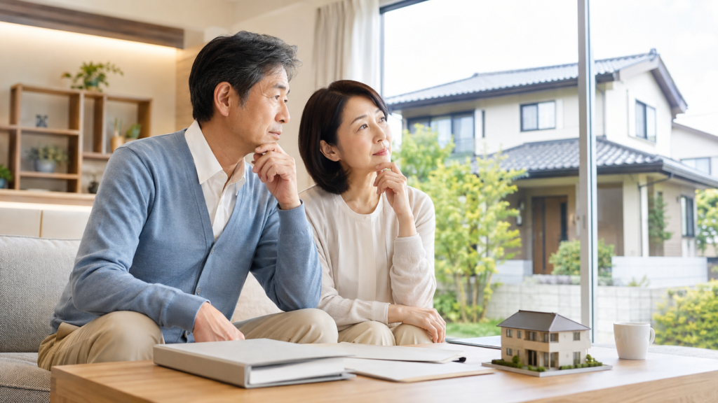 相続した不動産の売却や活用を検討する日本人夫婦