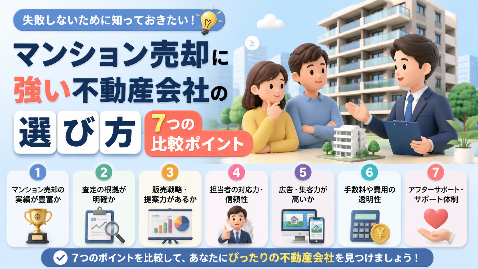 マンション売却に強い不動産会社の選び方