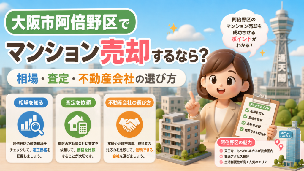 大阪市阿倍野区でマンション売却するなら