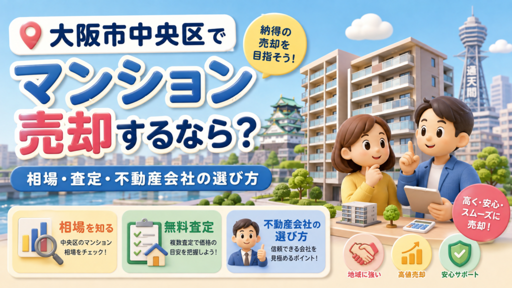 大阪市中央区でマンション売却するなら