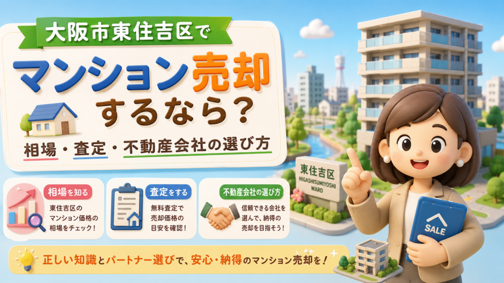 大阪市東住吉区でマンション売却するなら