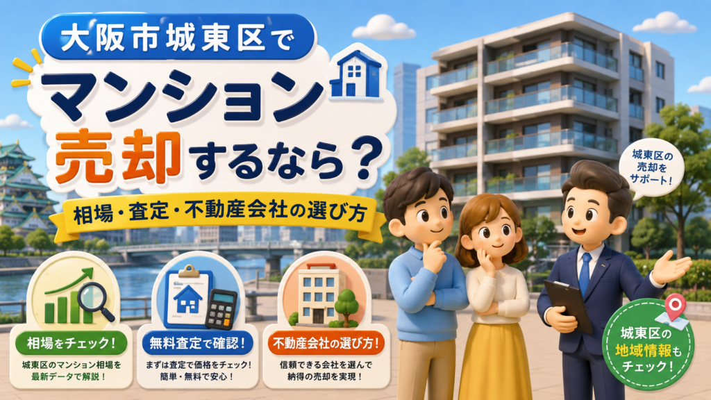 大阪市城東区でマンション売却するなら