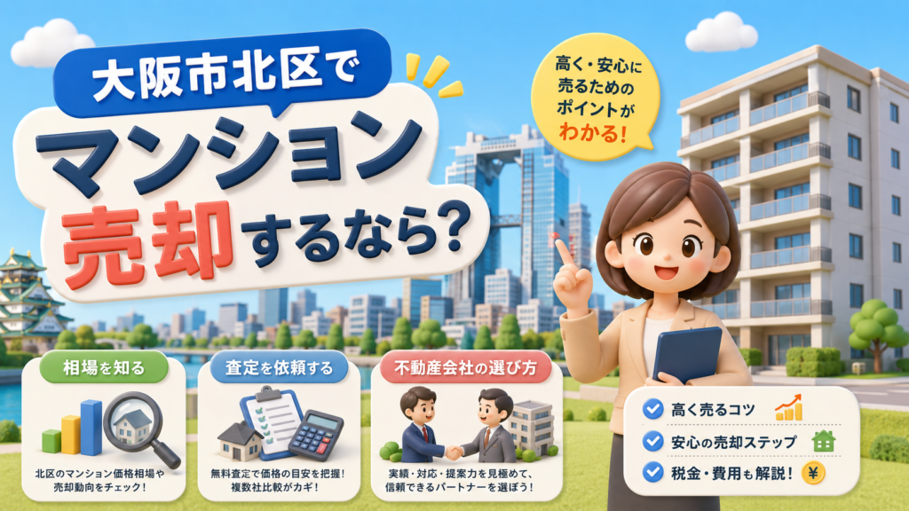 大阪市北区でマンション売却するなら