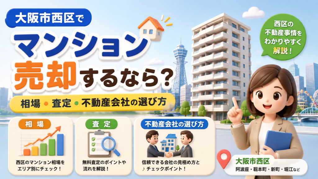 大阪市西区でマンション売却するなら