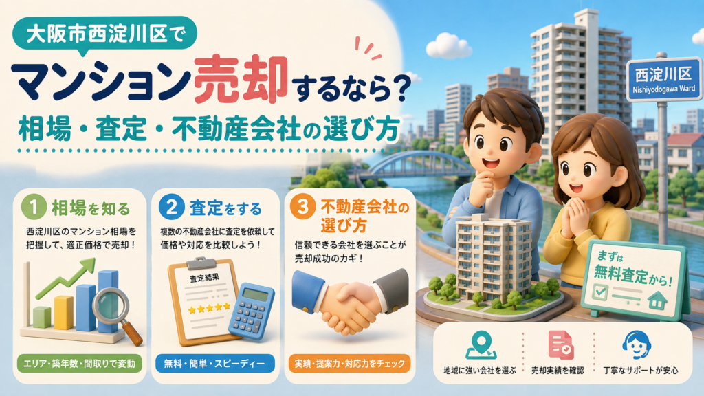 大阪市西淀川区でマンション売却するなら