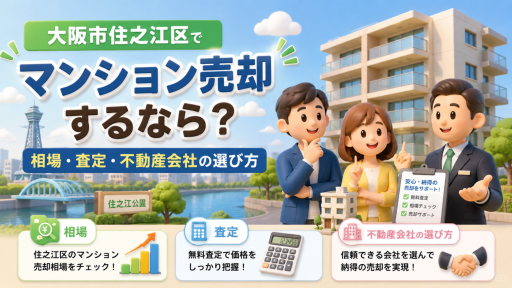 大阪市住之江区でマンション売却するなら