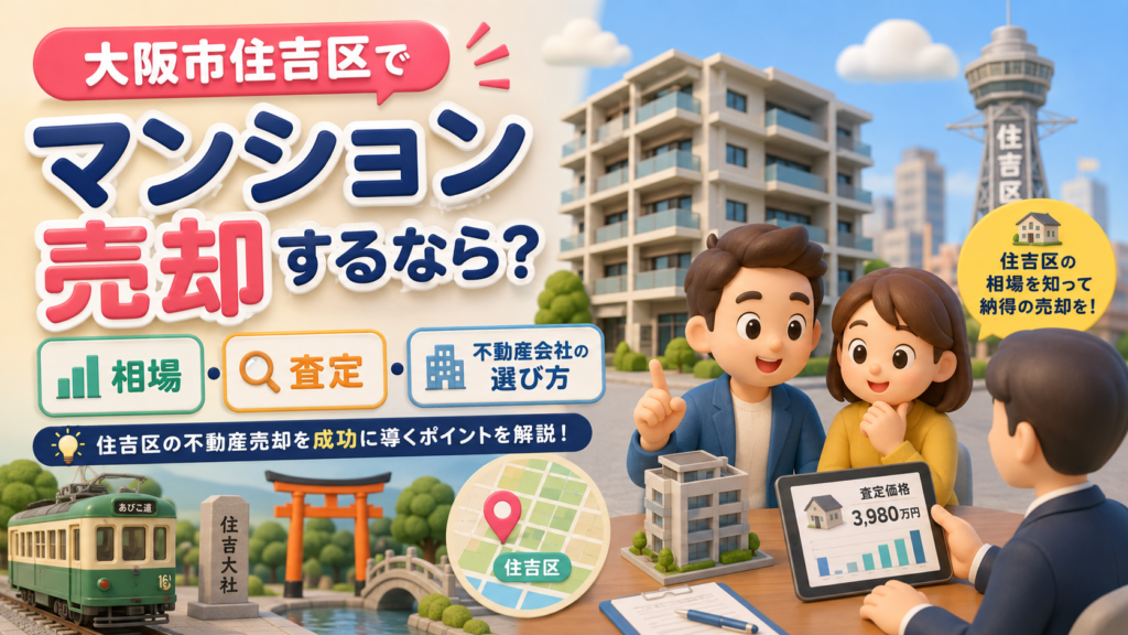 大阪市住吉区でマンション売却するなら
