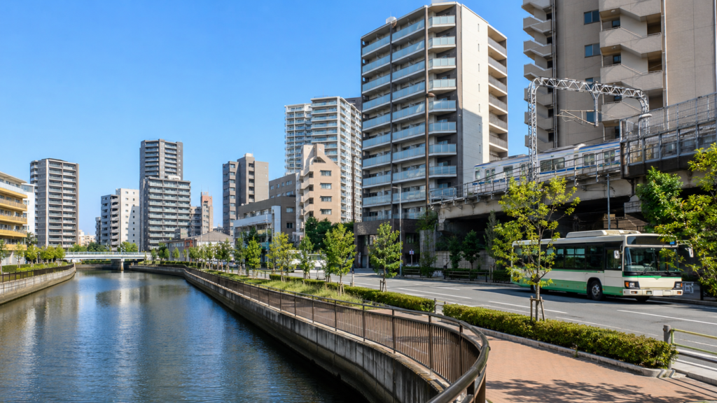 大阪市大正区のマンションと鉄道やバスが利用できる交通環境
