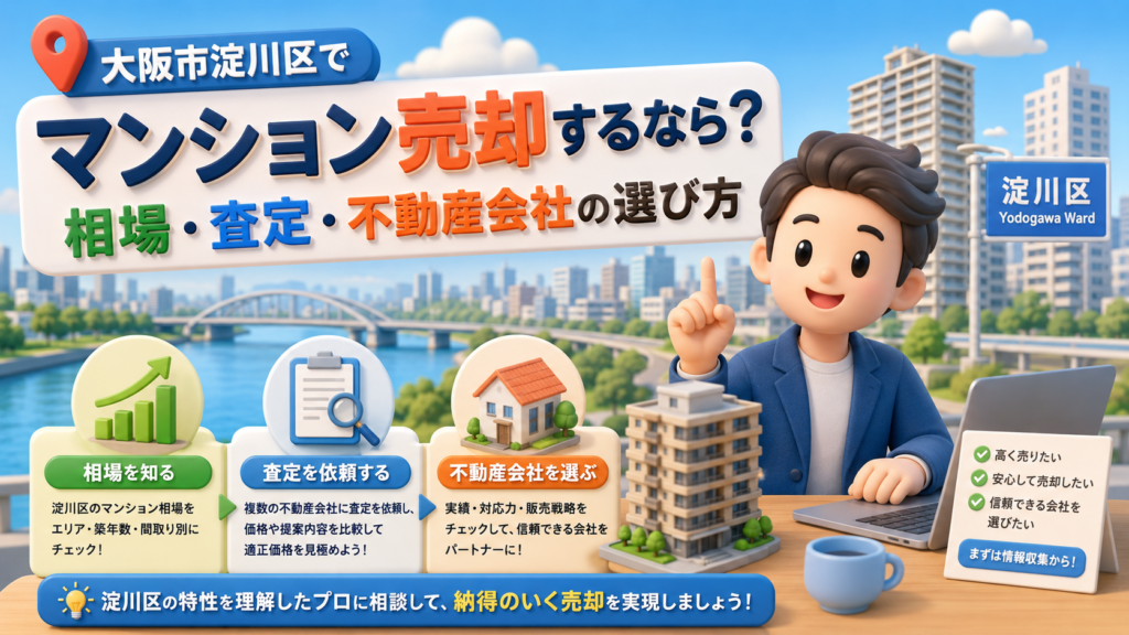 大阪市淀川区でマンション売却するなら