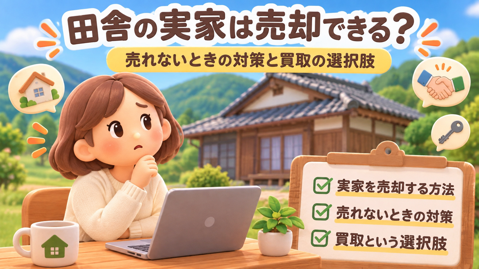 田舎の実家は売却できる?