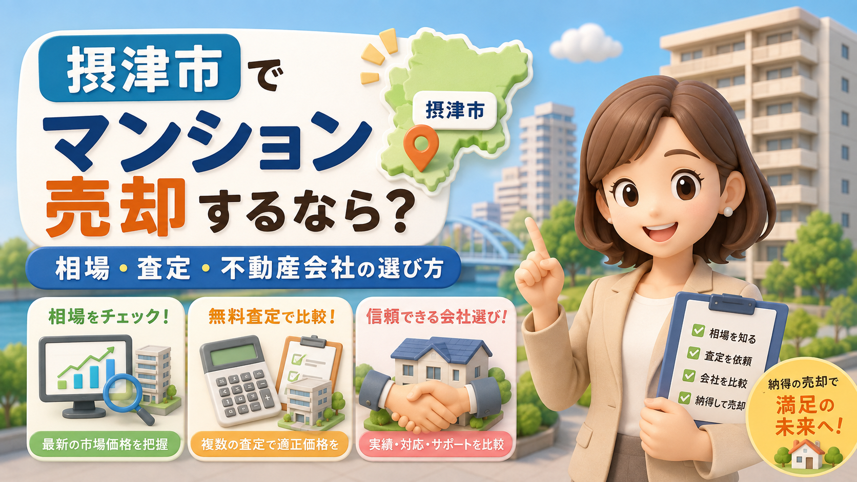 摂津市でマンション売却するなら