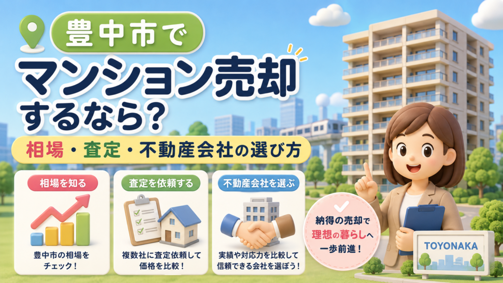 豊中市でマンション売却するなら