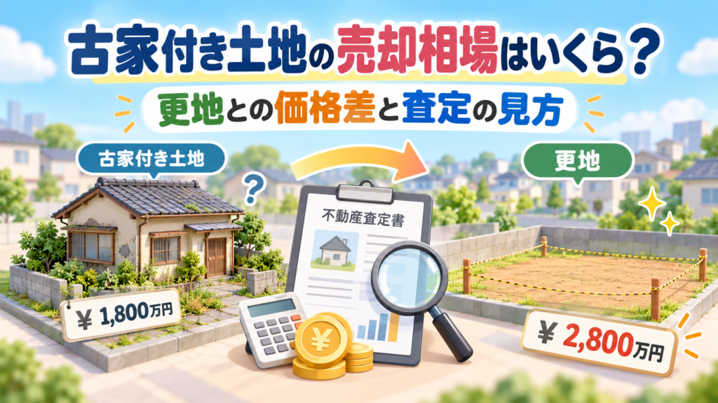 古家付き土地の売却相場はいくら？