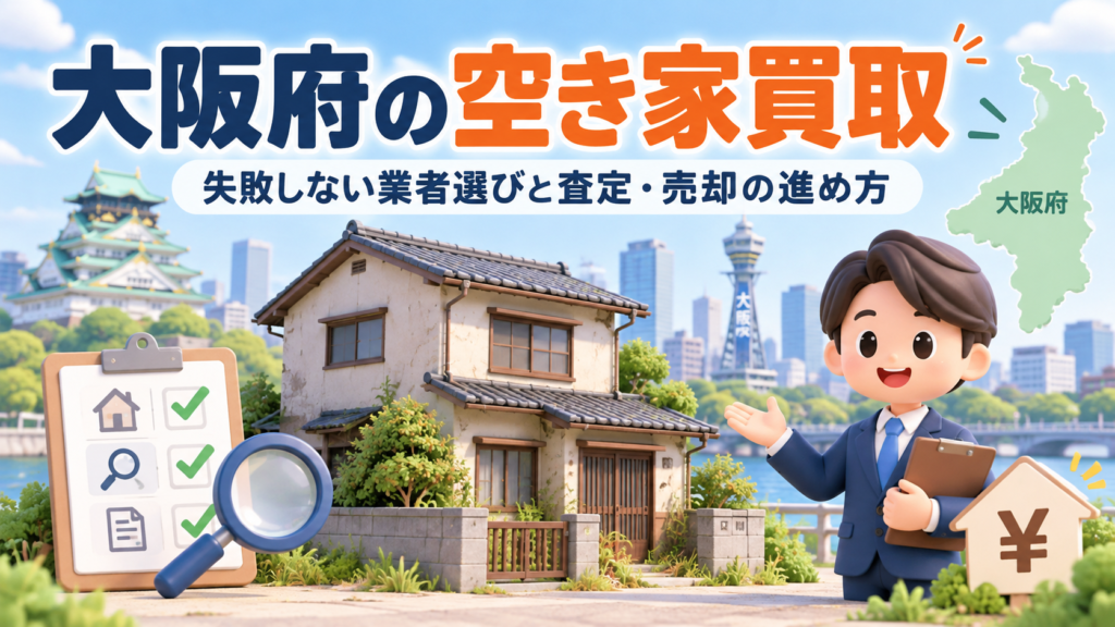 大阪府の空き家買取で失敗しない業者選び