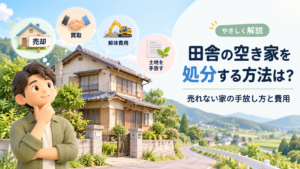 田舎の空き家を処分する方法は？