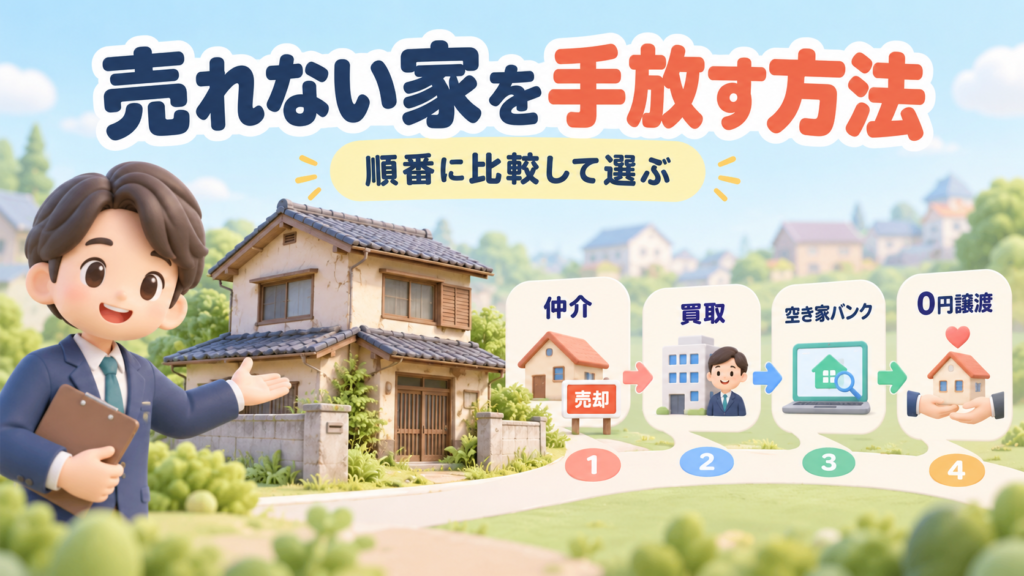 売れない家を手放す方法