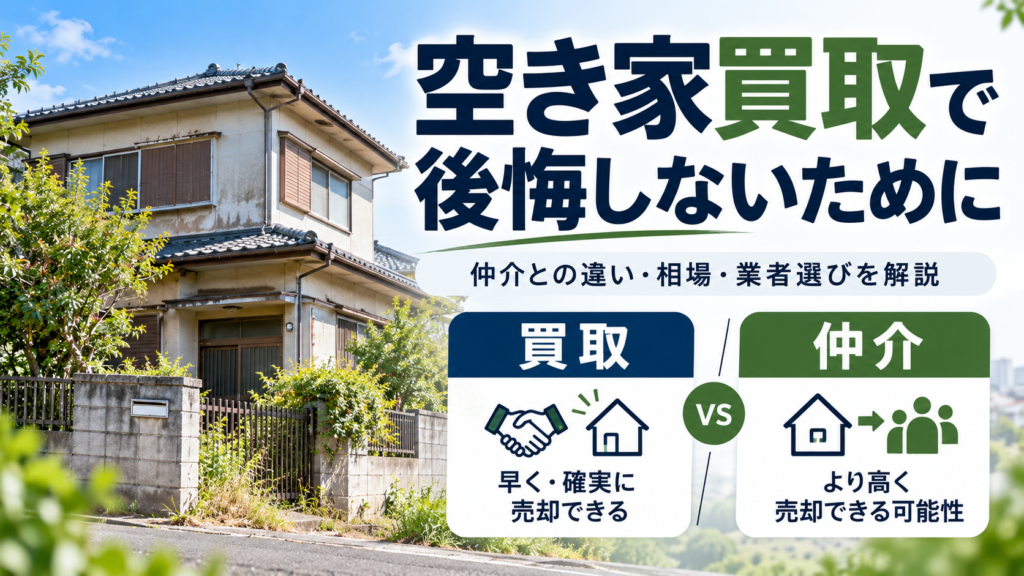 空き家買取はどう選ぶ？