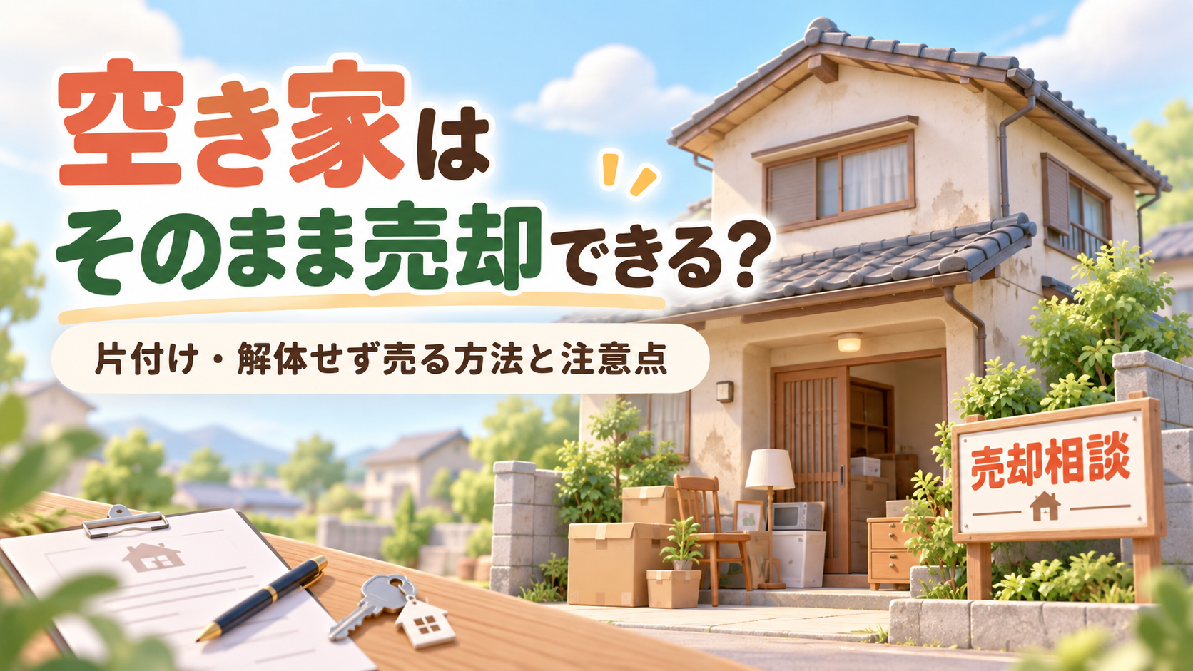 空き家はそのまま売却できる?