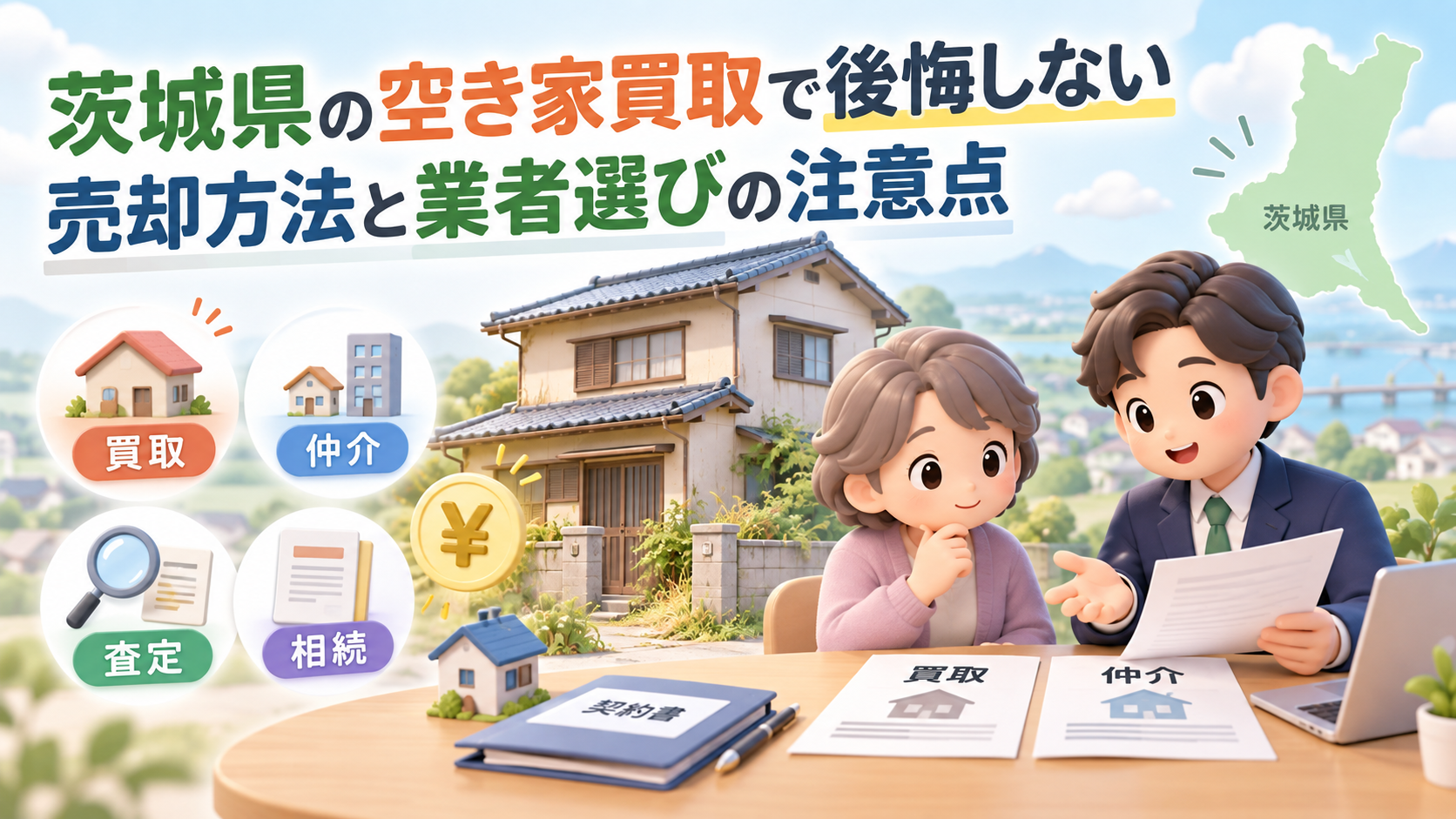 茨城県の空き家買取で後悔しない売却方法と業者選びの注意点