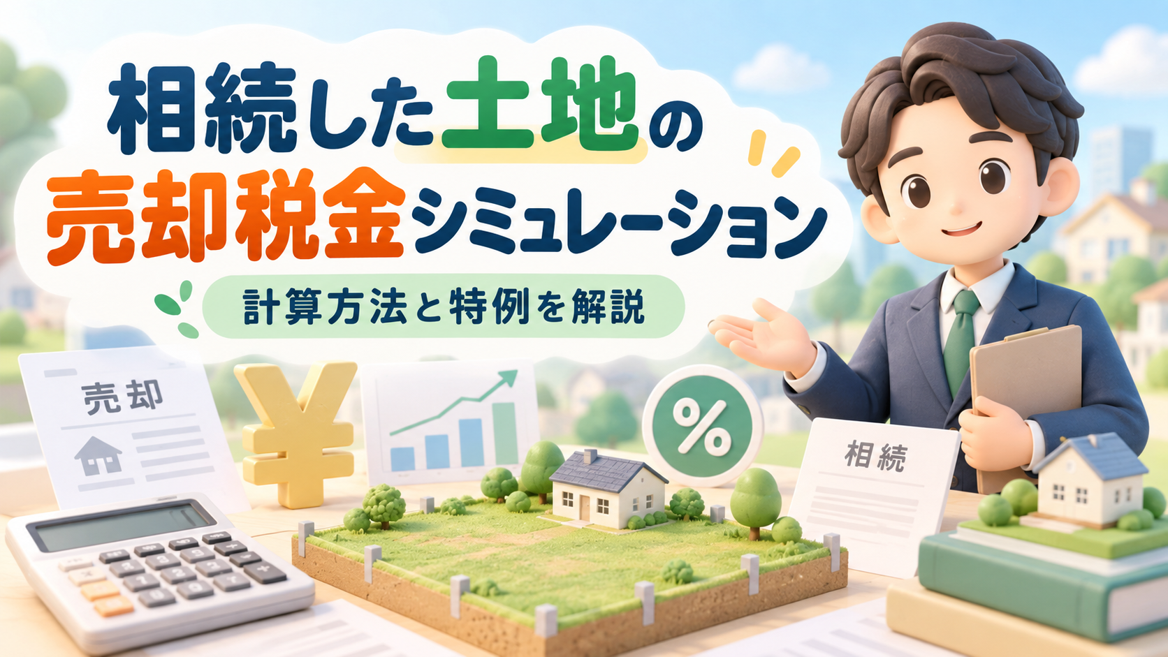 相続した土地の売却税金シミュレーション