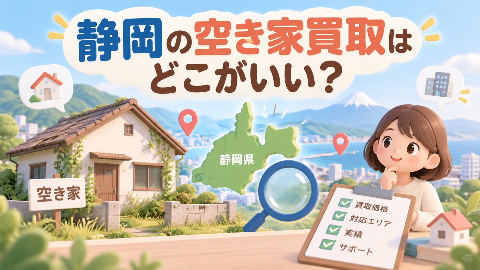静岡の空き家買取はどこがいい?