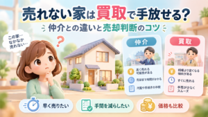 売れない家は買取で手放せる?