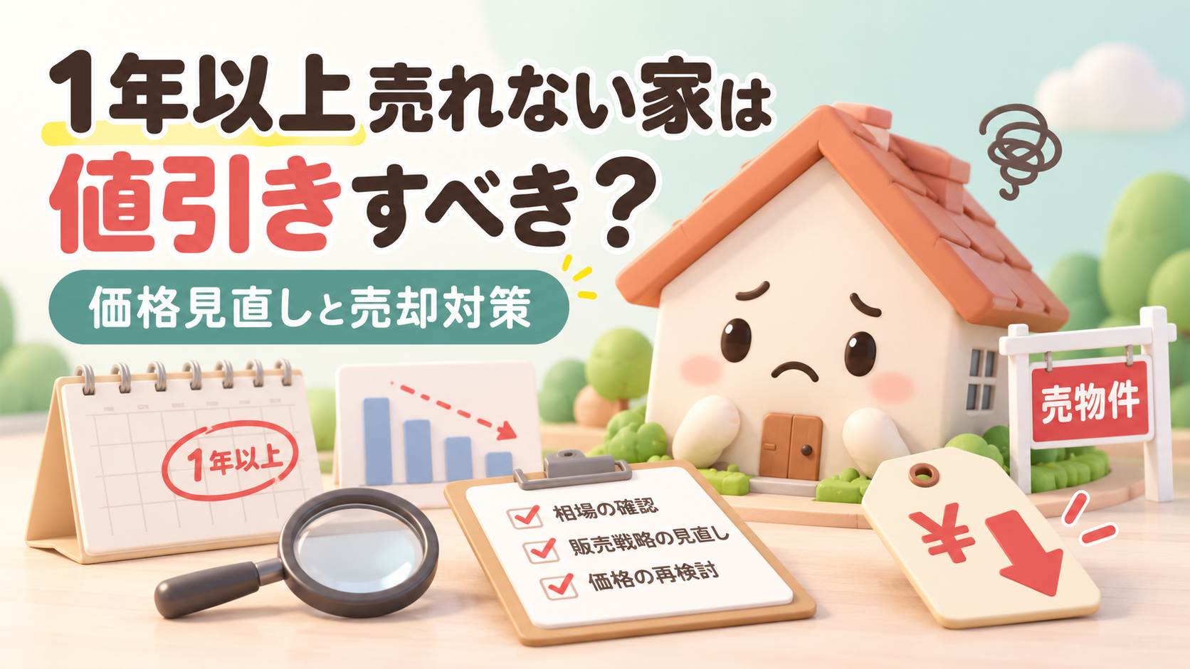 1年以上売れない家は値引きすべき？