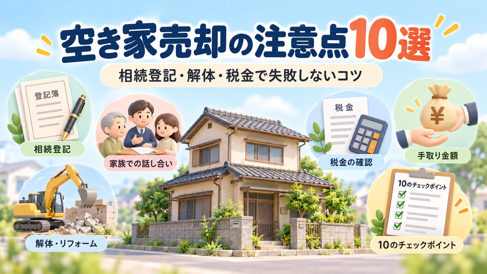 空き家売却の注意点10選