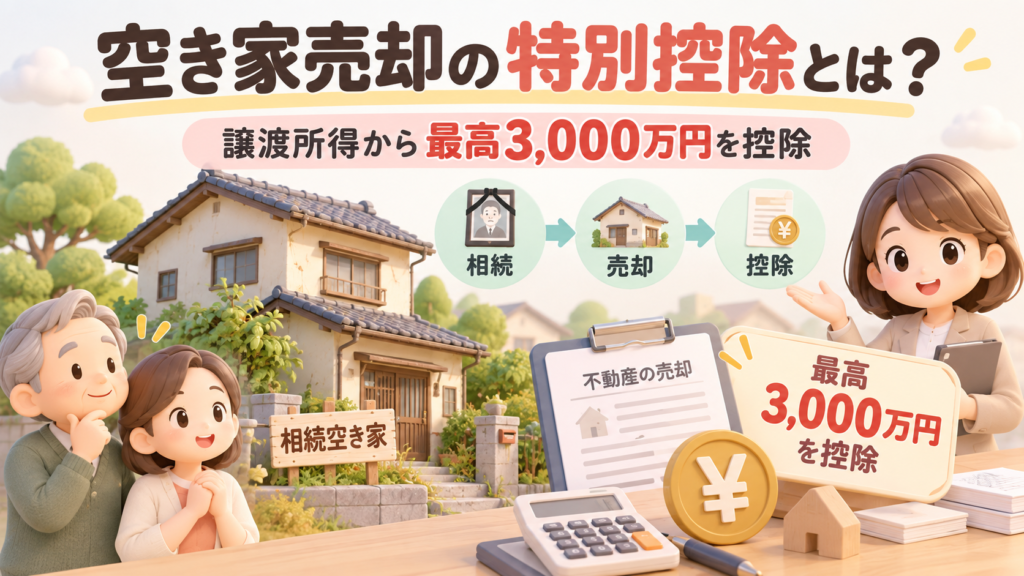 空き家売却の特別控除とは？