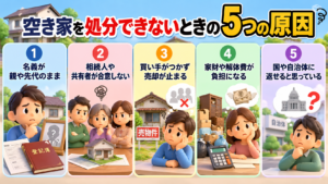 空き家を処分できないときの5つの原因